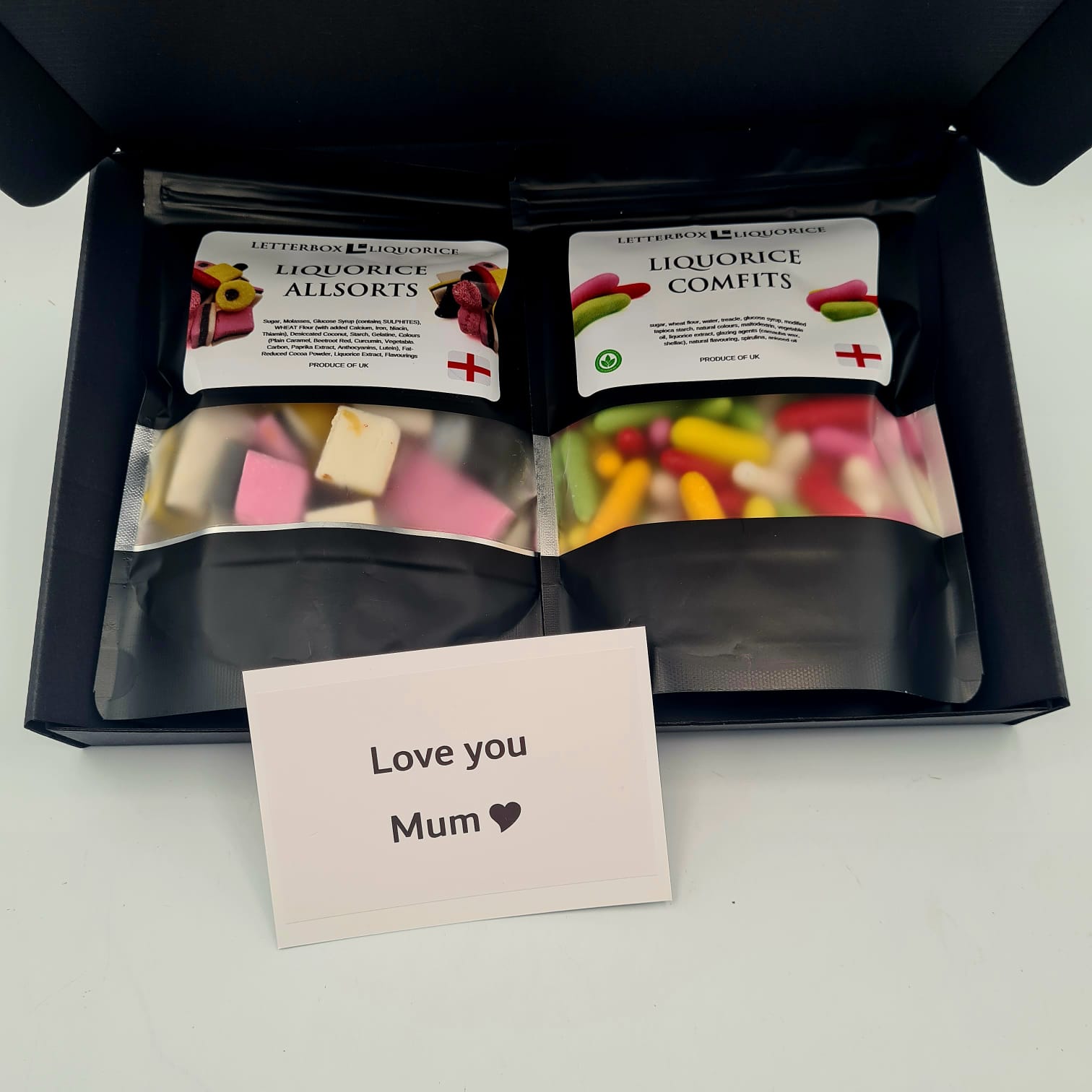 British Traditional Liquorice Gift Box - With Personalised Label
