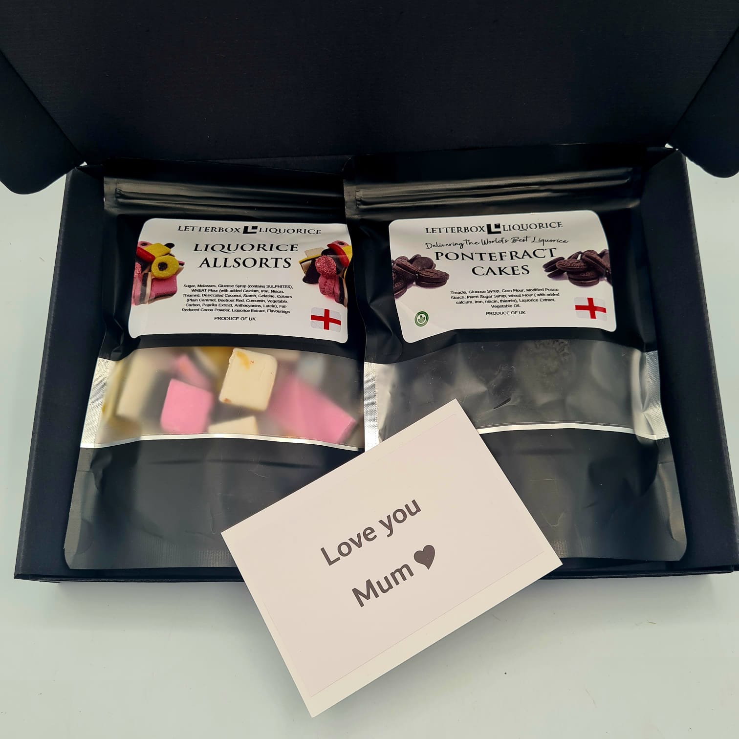 British Traditional Liquorice Gift Box - With Personalised Label