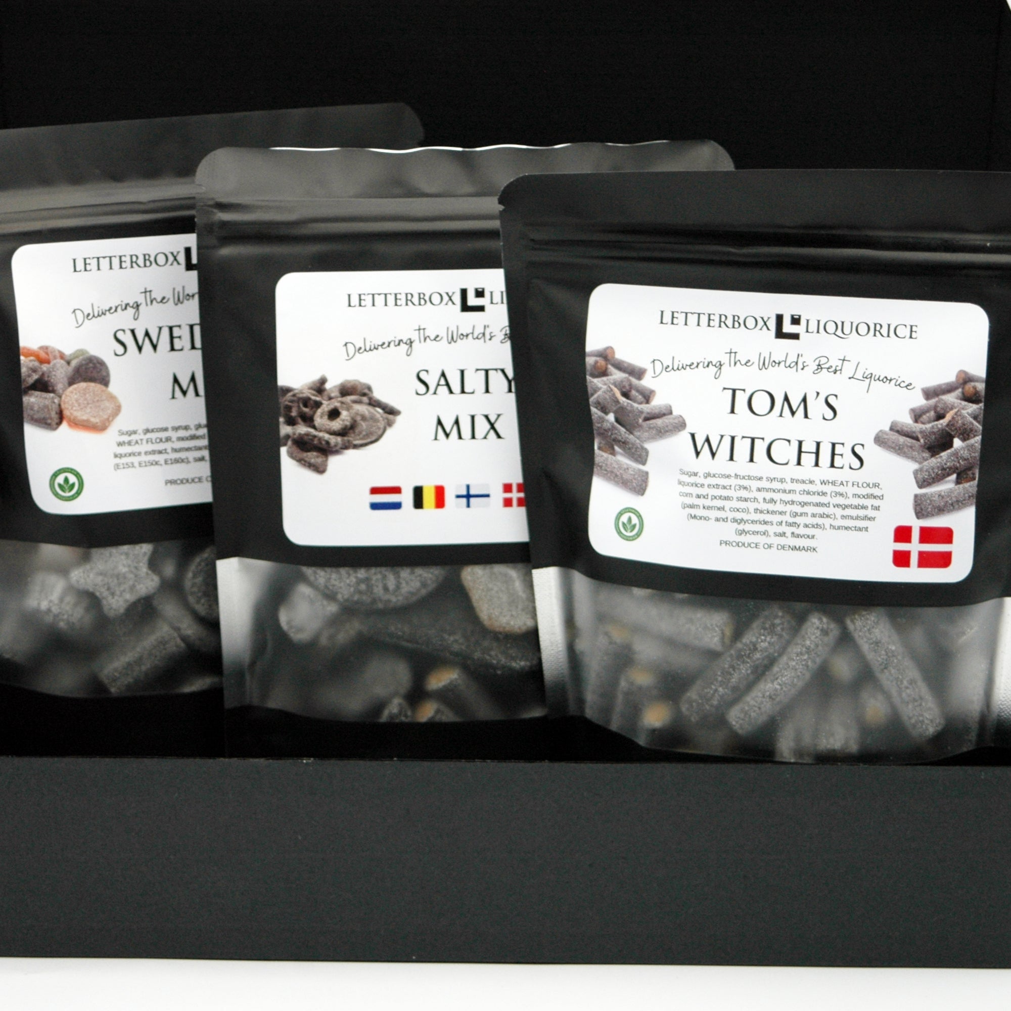 Salty/Salmiak Gourmet Liquorice Taster Box - Free Personalisation